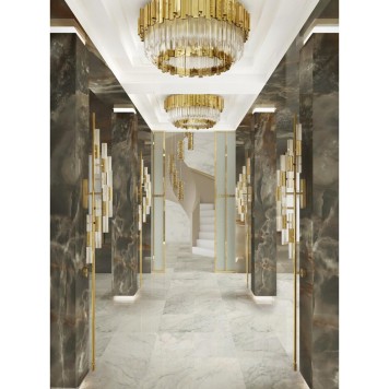 Светильник потолочный Delight Collection Barclay KR0985C-12 brass-1