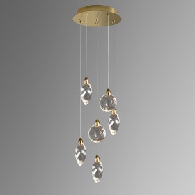 Люстра Delight Collection Colvin MT9176-6H titanium gold