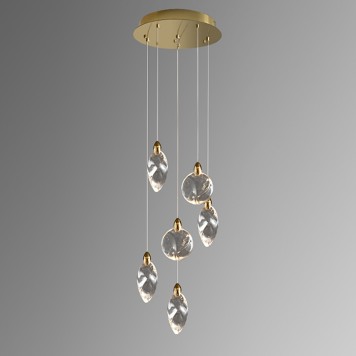 Люстра Delight Collection Colvin MT9176-6H titanium gold