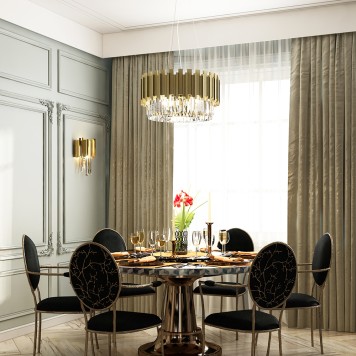 Люстра Delight Collection Barclay P68056M-8 gold-3