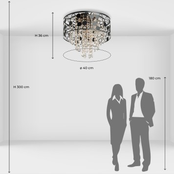 Светильник потолочный DeMarkt Бриз 25 111018405-10