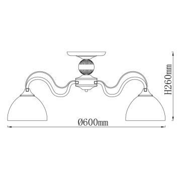 Светильник потолочный DeMarkt Олимп 7 318014905-11