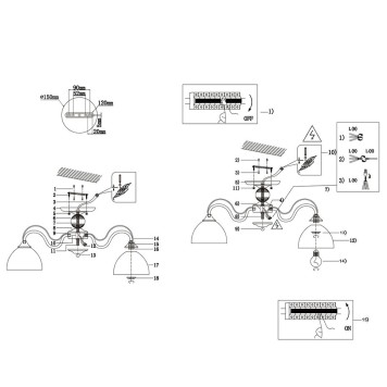 Светильник потолочный DeMarkt Олимп 7 318015003-2