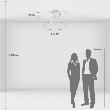 Светильник потолочный DeMarkt Мадлен 424013303-10