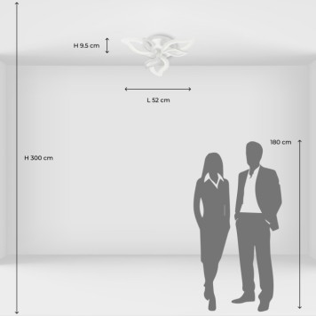 Светильник потолочный DeMarkt Мадлен 424013907-11