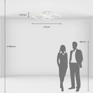 Светильник потолочный DeMarkt Мадлен 424018304-9