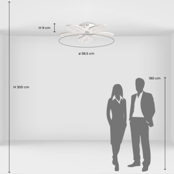 Светильник потолочный DeMarkt Мадлен 424018405-11