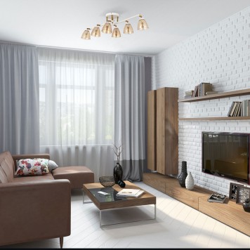 Светильник потолочный DeMarkt Тетро 25 673017406-1