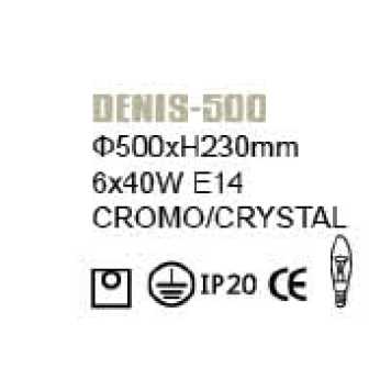 Светильник потолочный Crystal Lux DENIS-500-1