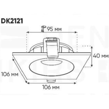 Светильник точечный Denkirs DK2121-WH-1
