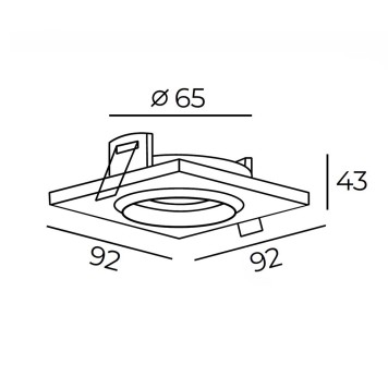 Светильник точечный Denkirs DK2402-GD-4