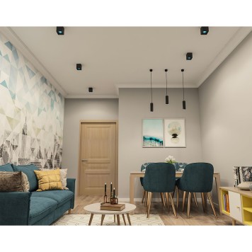 Светильник точечный Denkirs DK3080-BK+CY-1