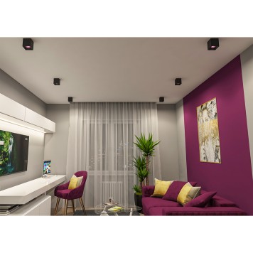 Светильник точечный Denkirs DK3080-BK+PI-1