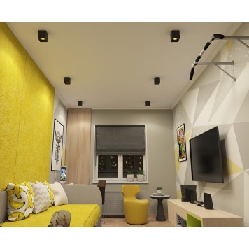 Светильник точечный Denkirs DK3080-BK+YE-1