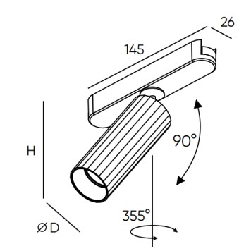 Трековый светильник Denkirs Air Smart Spot DK5371-BK-1