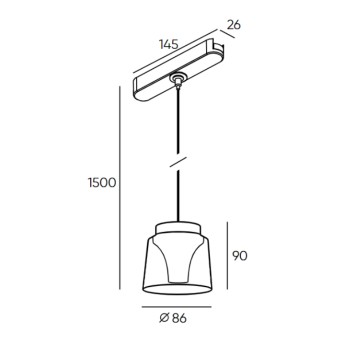 Трековый светильник Denkirs Air Smart Hang DK5377-BK-2