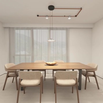 Трековый светильник Denkirs Belty Spot DK5540-WH+BK-1