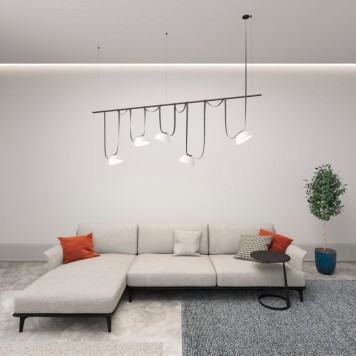 Трековый светильник Denkirs Belty Flow DK5561-WH+BK-3