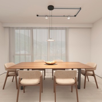 Трековый светильник Denkirs Belty Flow DK5565-WH+BK-1