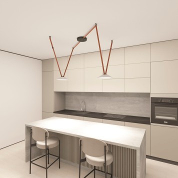 Трековый светильник Denkirs Belty Flow DK5565-WH+BK-4