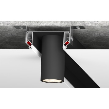 Закладной профиль для натяжного потолка Denkirs Flod DK5850-BK-1