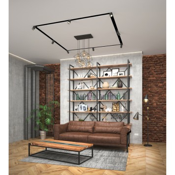 Закладной профиль для натяжного потолка Denkirs Flod DK5850-BK-3