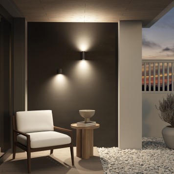 Уличный настенный светильник Denkirs Narvik DK9790-BK-1