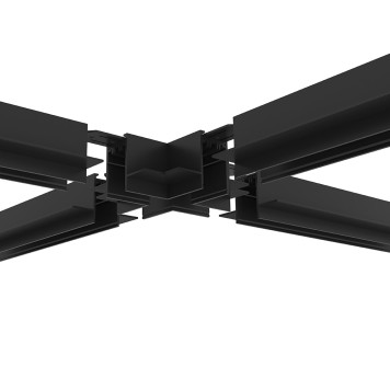 Соединитель X-образный Denkirs Smart TR2114-BK-1
