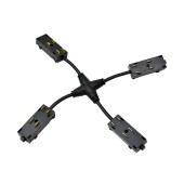 X-образный коннектор питания Denkirs Smart TR2116-BK