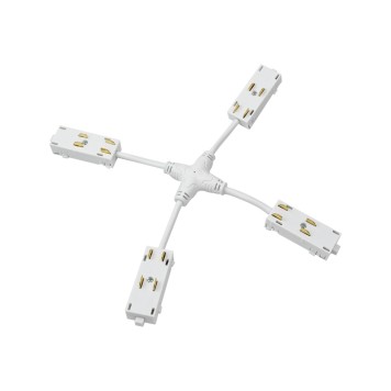 X-образный коннектор питания Denkirs Smart TR2116-WH