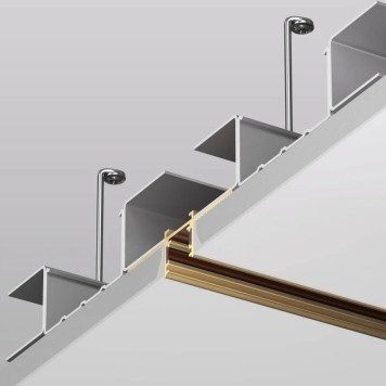 Шинопровод под ГКЛ 12.5мм Denkirs Shine Hide 48V 2m TR5702-SB-2