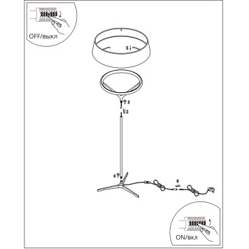 Лампа настольная Divinare Alma 1029/06 TL-11-2