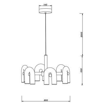 Люстра Divinare Twins 1092/34 PL-30-1