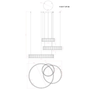 Люстра Divinare Teresa 1134/17 SP-88-1