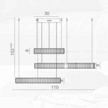 Люстра Divinare Renata 1135/02 SP-90-7