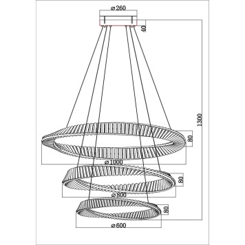 Люстра Divinare Millie 1136/17 SP-140-4