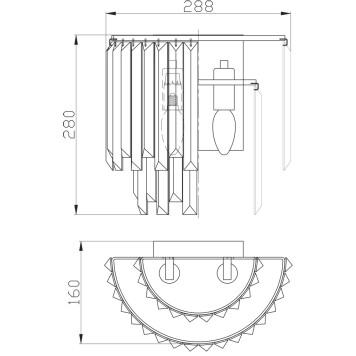 Бра Divinare Nova 1223/02 AP-2-3