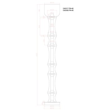 Торшер Divinare Volturn 1243/06 PN-45-1