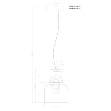 Люстра Divinare Volturn 1243/06 SP-15-1