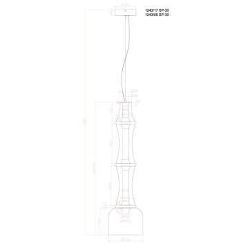 Люстра Divinare Volturn 1243/17 SP-30-1