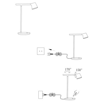 Лампа настольная Divinare Ufo 1387/34 TL-7-2