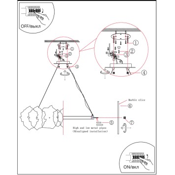 Люстра Divinare Eleanor 1713/17 SP-100-2