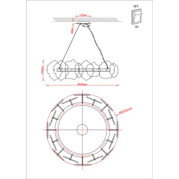 Люстра Divinare Eleanor 1713/17 SP-120-1