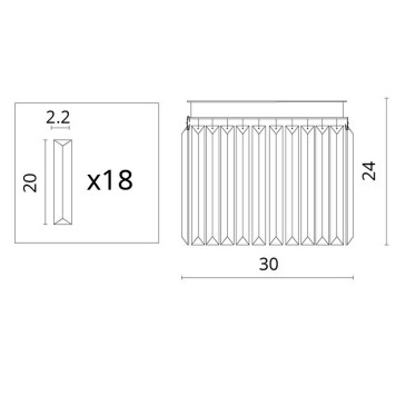 Бра Divinare Nova Grigio 3002/05 AP-2-5