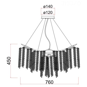Люстра Divinare Salice 3133/01 SP-10-1