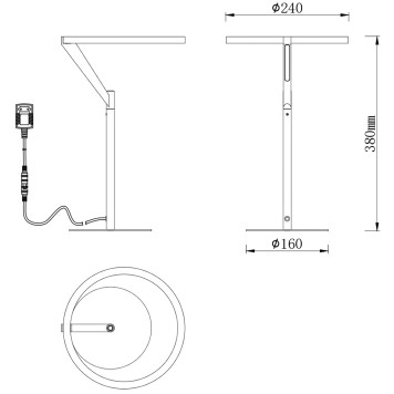 Лампа настольная Divinare Sole 3234/06 TL-1-1