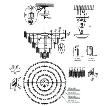 Люстра Divinare Rosie 3511/02 LM-16-6