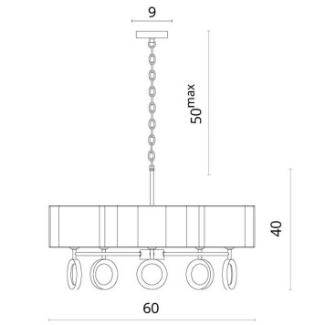 Люстра Divinare Contralto 4069/02 LM-5-8