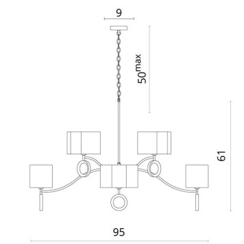 Люстра Divinare Contralto 4069/02 LM-8-12