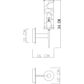 Бра Divinare Sham 4505/17 AP-1-4